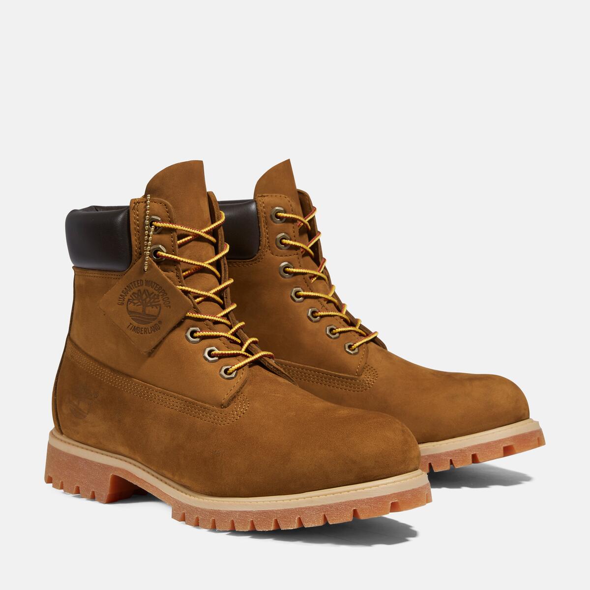TIMBERLAND Men's 6-Inch Premium Waterproof Boot Dark Wheat Nubuck - Image 4