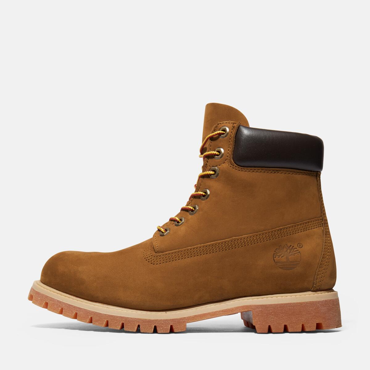 TIMBERLAND Men's 6-Inch Premium Waterproof Boot Dark Wheat Nubuck - Image 8