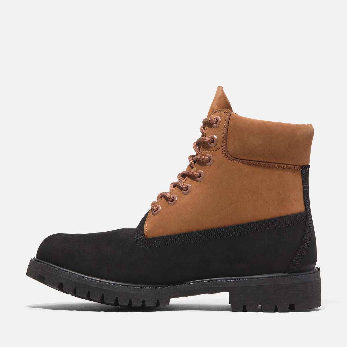 TIMBERLAND Men's 6-Inch Premium Waterproof Boot Black Nubuck W Rust - Image 6