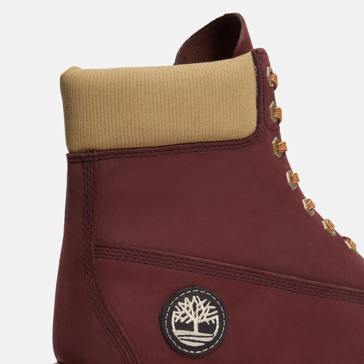 TIMBERLAND Men's 6-Inch Premium Waterproof Boot Burgundy Nubuck - Image 7