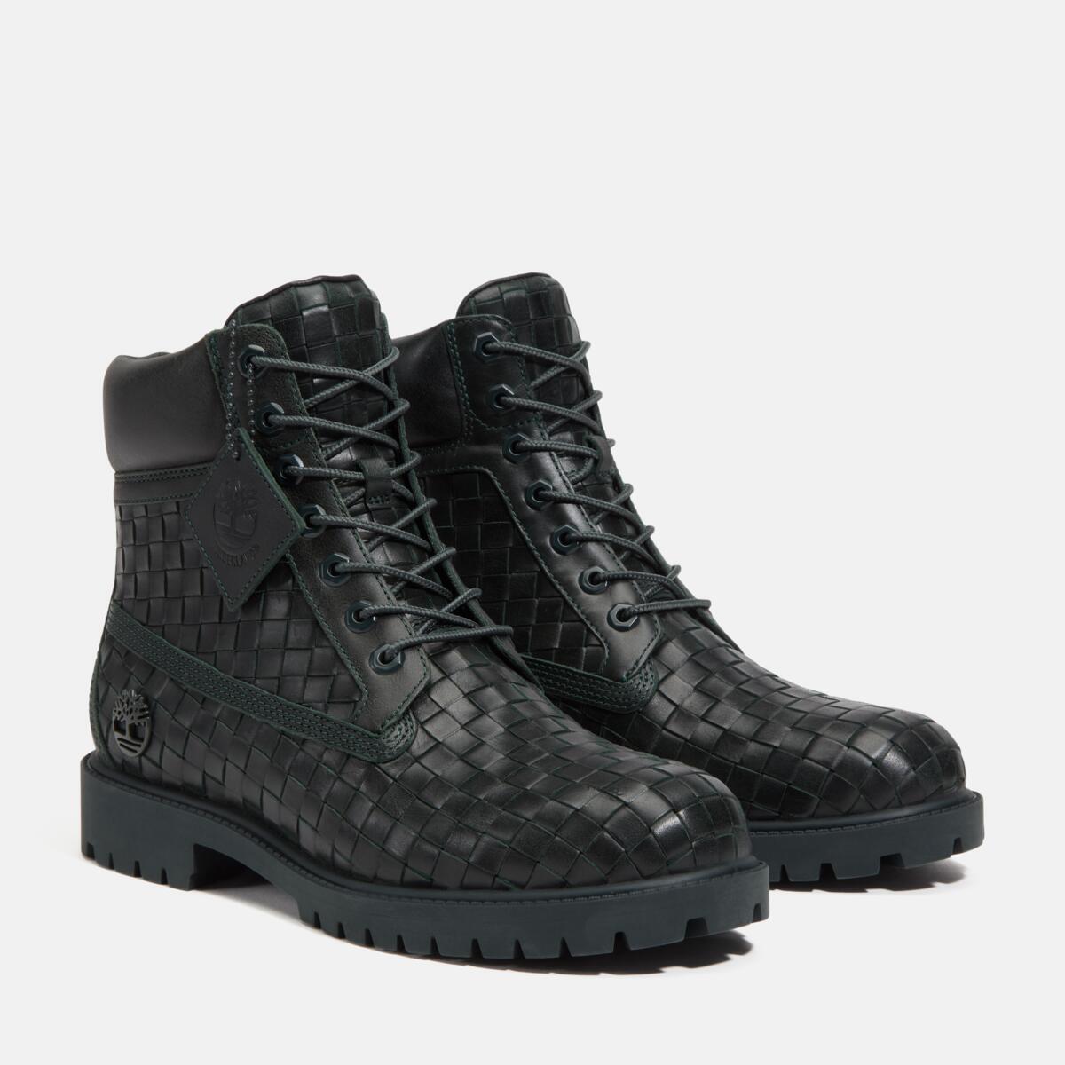TIMBERLAND Men's 6-Inch Premium Waterproof Boot Dark Green Full Grain - Image 4