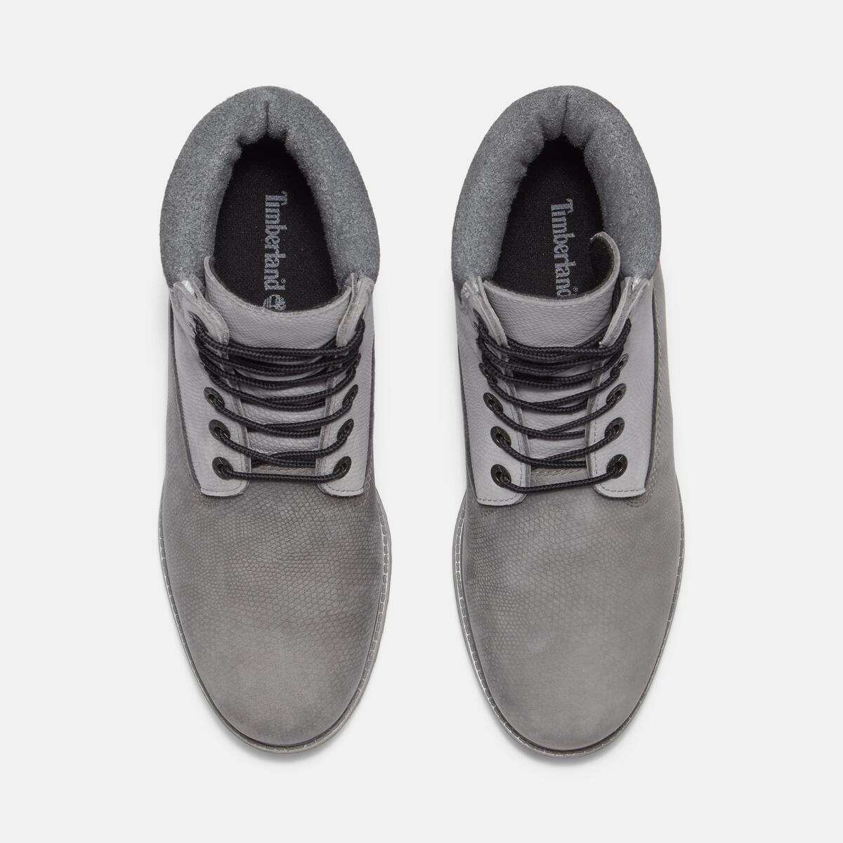 TIMBERLAND Men's 6-Inch Premium Waterproof Boot Medium Grey Nubuck - Image 3