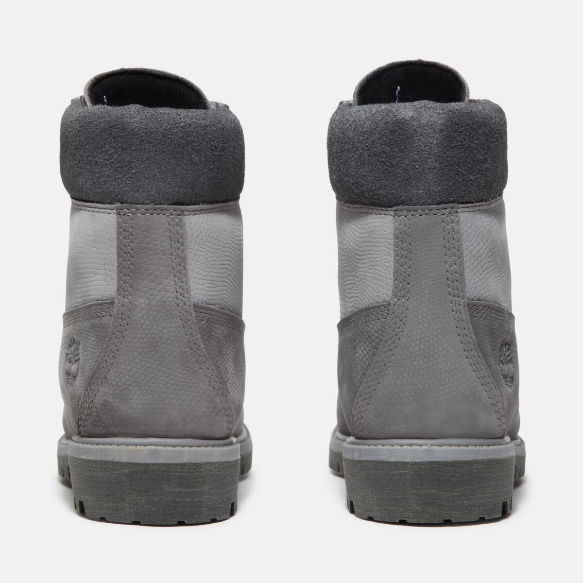 TIMBERLAND Men's 6-Inch Premium Waterproof Boot Medium Grey Nubuck - Image 5