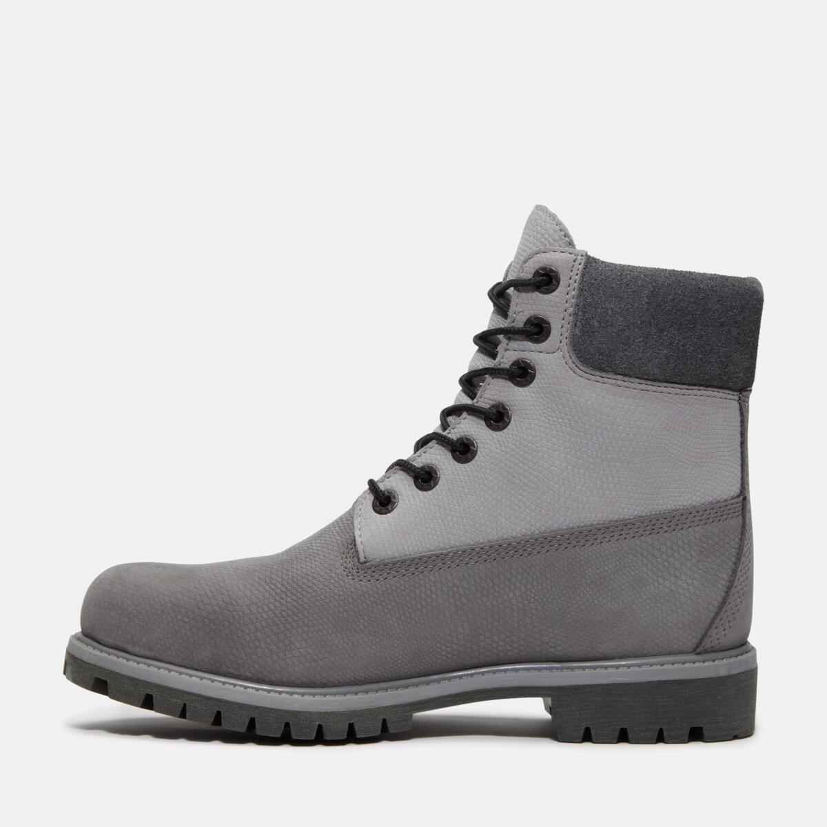 TIMBERLAND Men's 6-Inch Premium Waterproof Boot Medium Grey Nubuck - Image 6