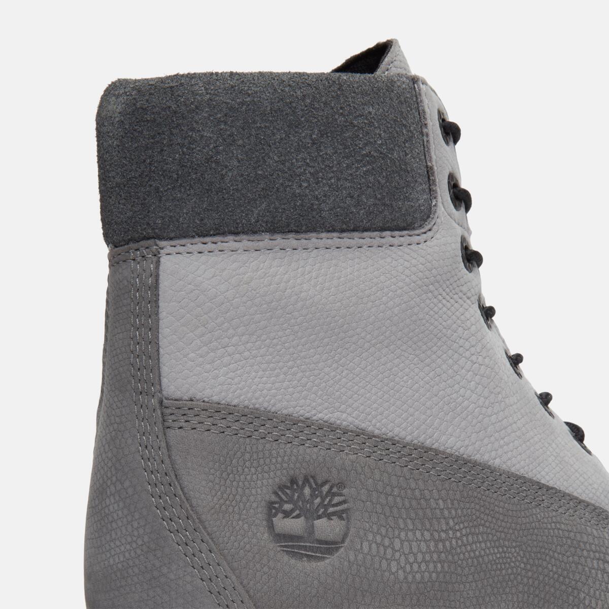 TIMBERLAND Men's 6-Inch Premium Waterproof Boot Medium Grey Nubuck - Image 7