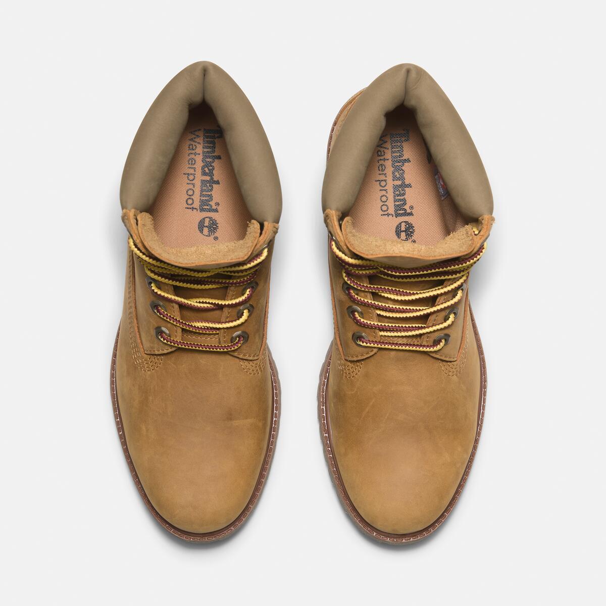 TIMBERLAND Men's 6-Inch Premium Waterproof Boot Wheat Full Grain - Image 3