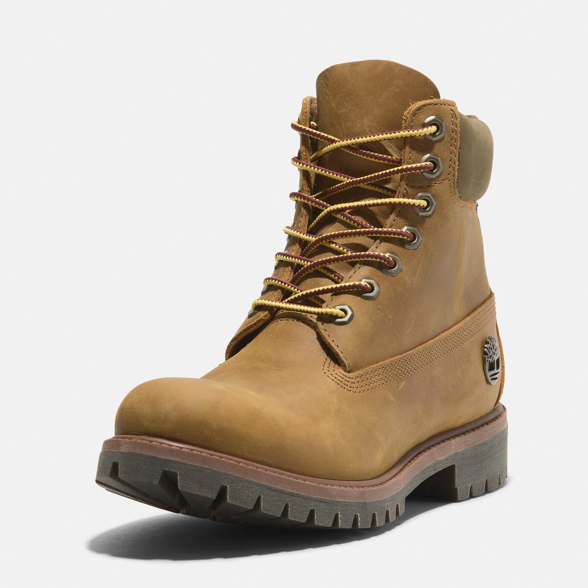 TIMBERLAND Men's 6-Inch Premium Waterproof Boot Wheat Full Grain - Image 9