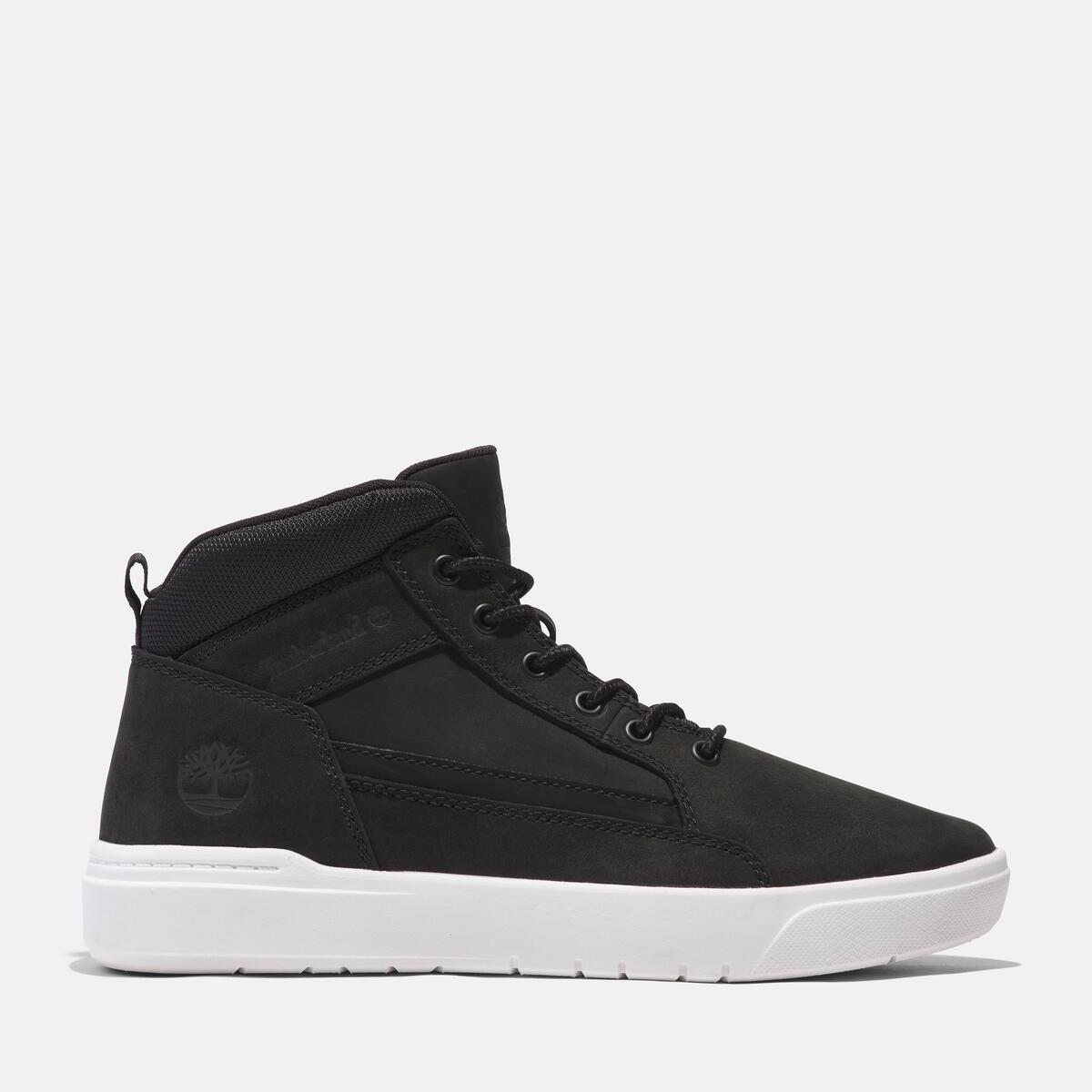 TIMBERLAND Men's Allston Sneaker Mid Black Nubuck - Image 1