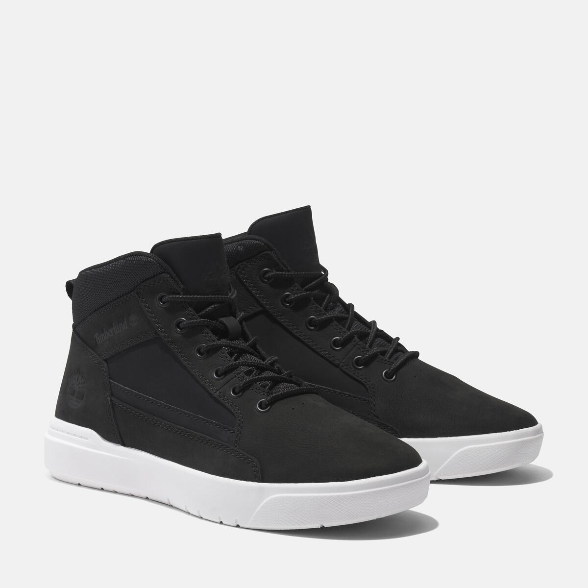 TIMBERLAND Men's Allston Sneaker Mid Black Nubuck - Image 2