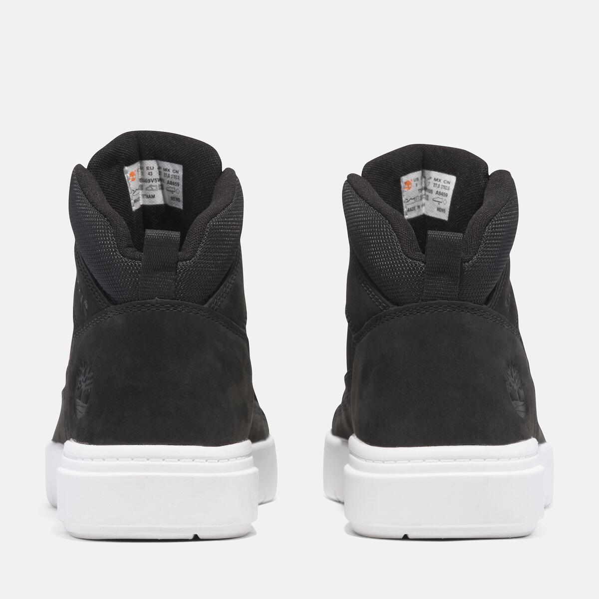 TIMBERLAND Men's Allston Sneaker Mid Black Nubuck - Image 5