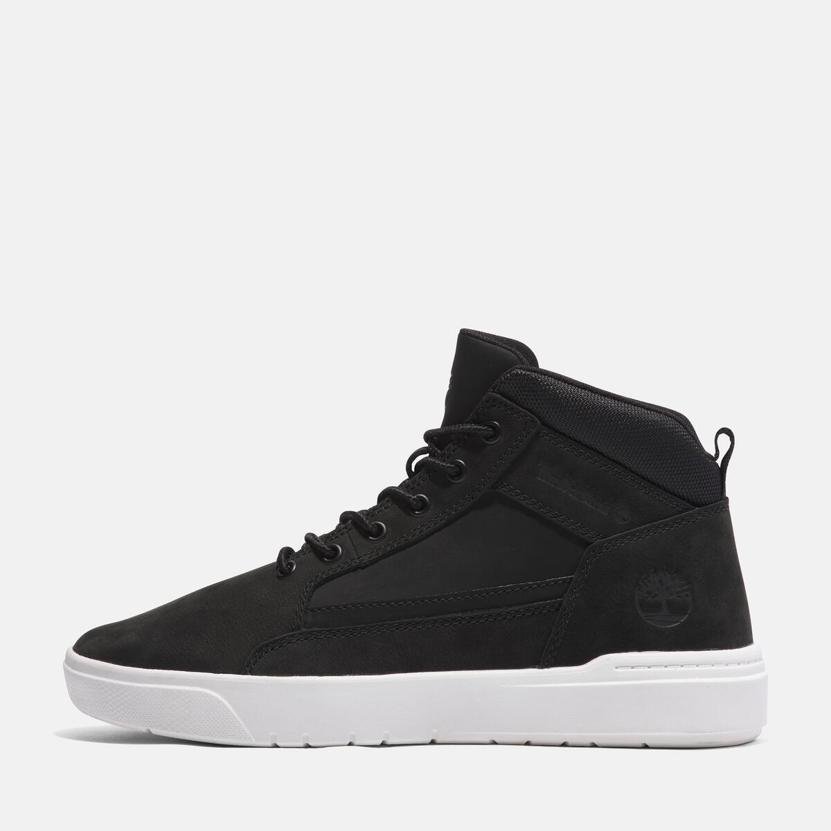 TIMBERLAND Men's Allston Sneaker Mid Black Nubuck - Image 8