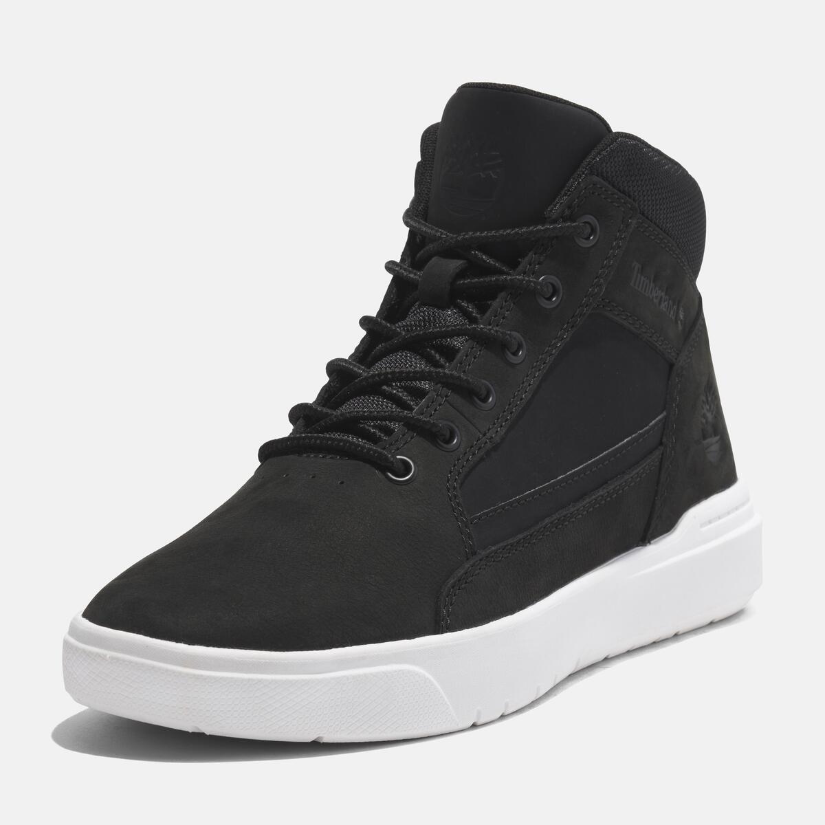 TIMBERLAND Men's Allston Sneaker Mid Black Nubuck - Image 9