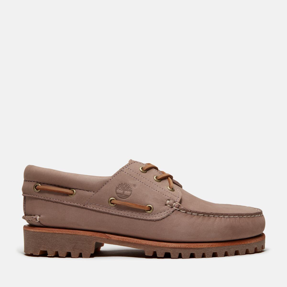 TIMBERLAND Men's Authentic 3-Eye Classic Lug Light Purple Nubuck - Image 1
