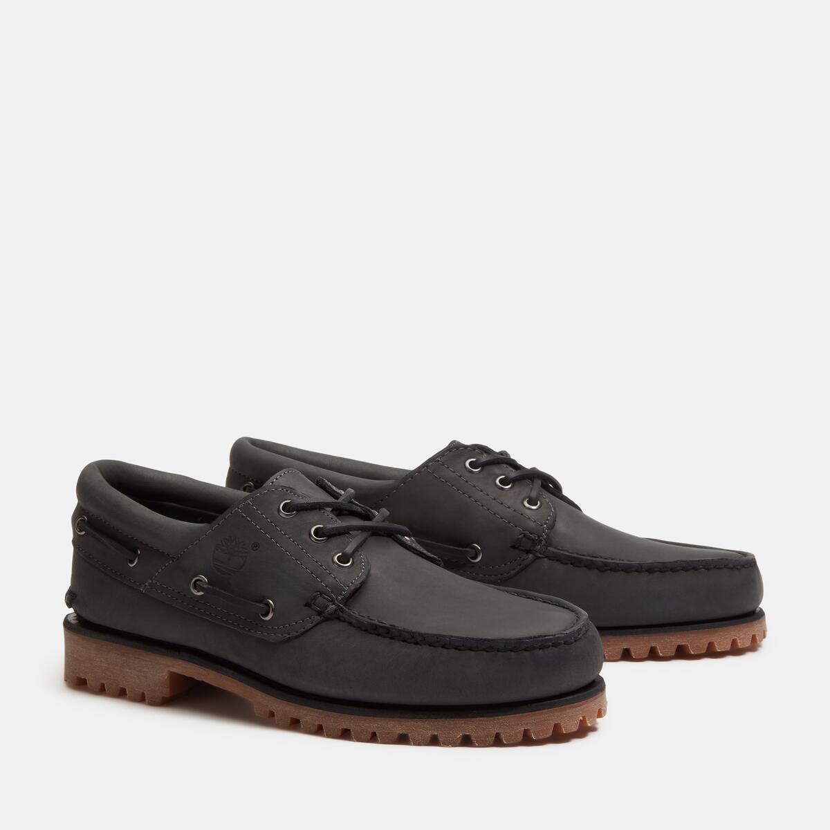 TIMBERLAND Men's Authentic 3-Eye Classic Lug Dark Grey Nubuck - Image 2