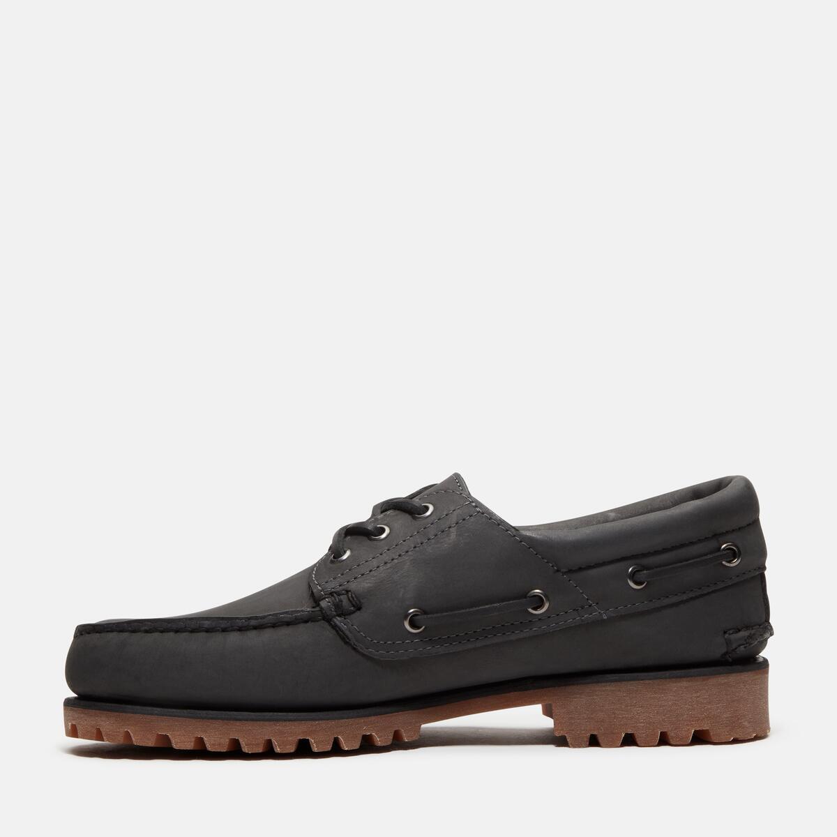 TIMBERLAND Men's Authentic 3-Eye Classic Lug Dark Grey Nubuck - Image 6