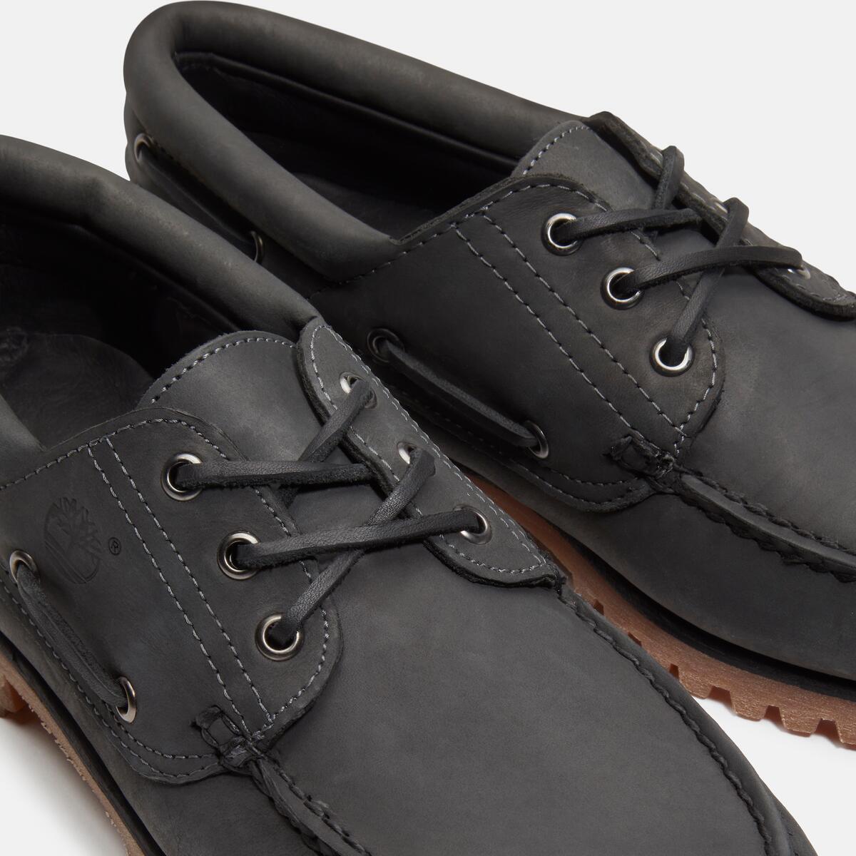 TIMBERLAND Men's Authentic 3-Eye Classic Lug Dark Grey Nubuck - Image 8