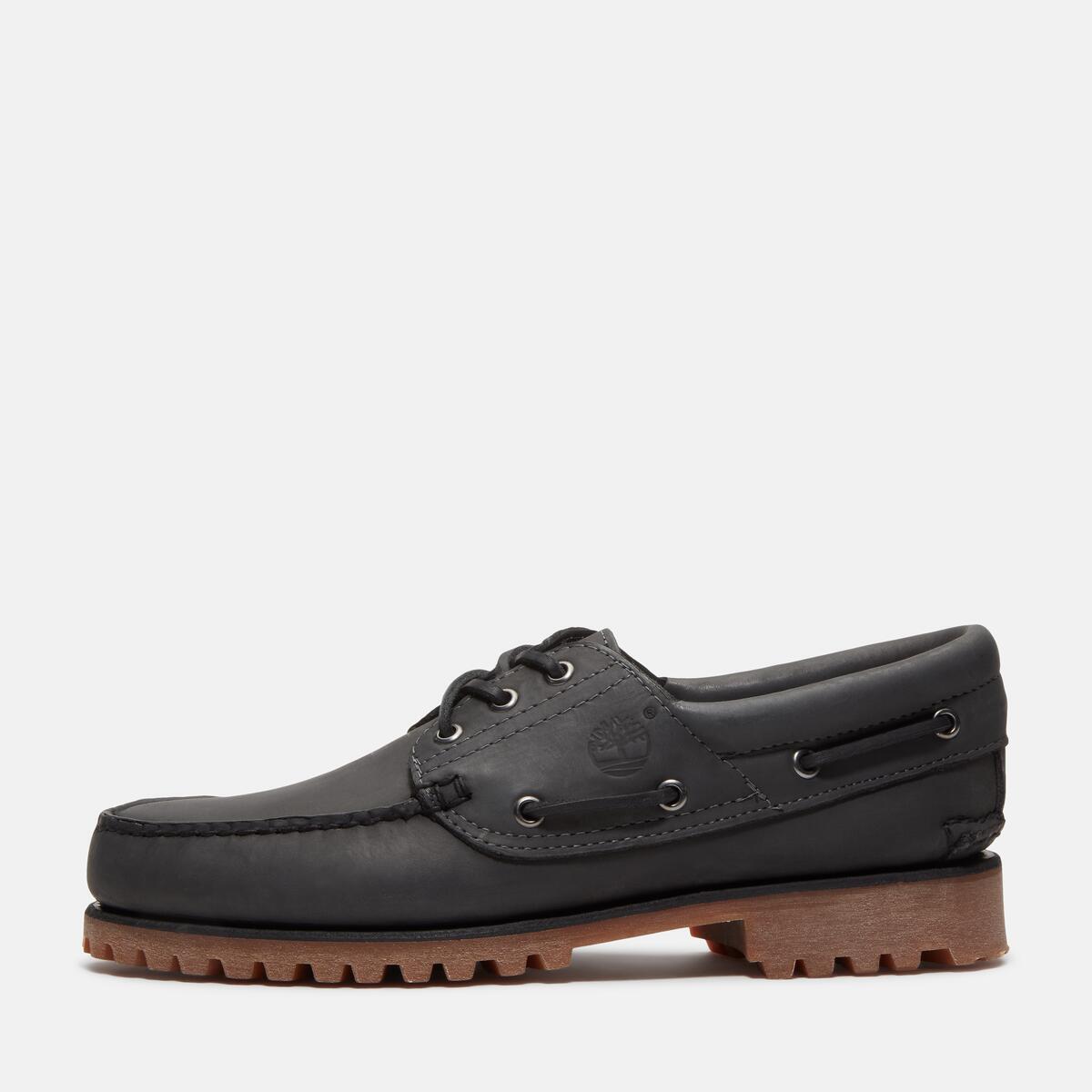 TIMBERLAND Men's Authentic 3-Eye Classic Lug Dark Grey Nubuck - Image 9