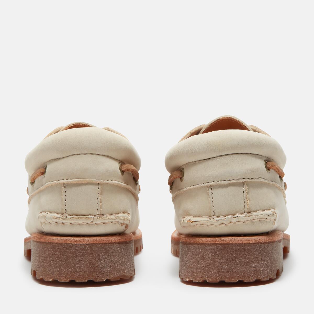 TIMBERLAND Men's Authentic 3-Eye Classic Lug Light Beige Nubuck - Image 5
