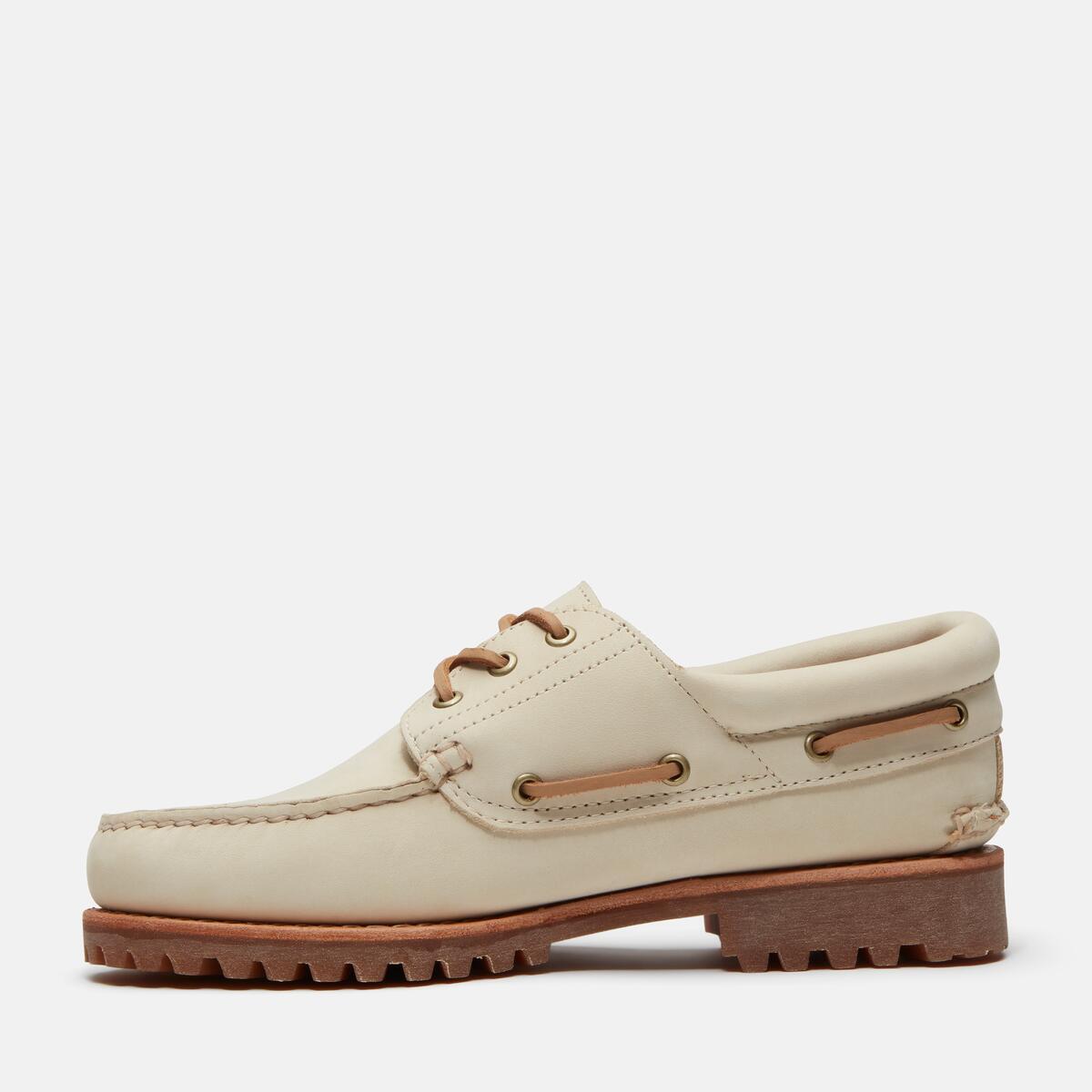 TIMBERLAND Men's Authentic 3-Eye Classic Lug Light Beige Nubuck - Image 6
