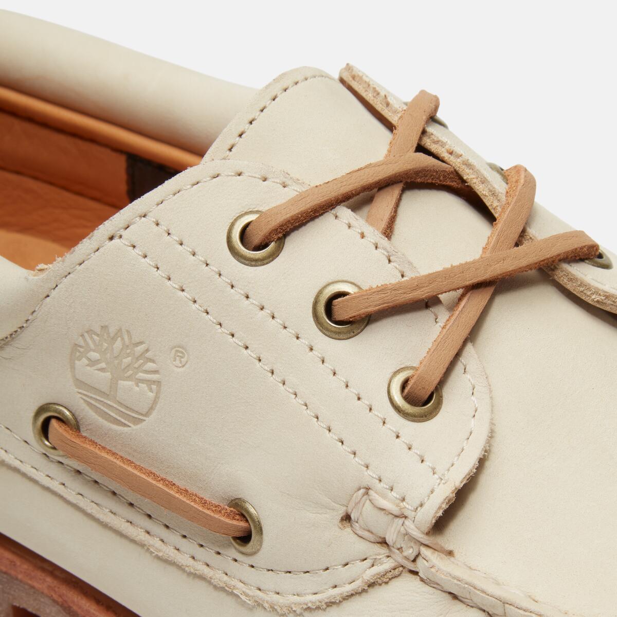 TIMBERLAND Men's Authentic 3-Eye Classic Lug Light Beige Nubuck - Image 7