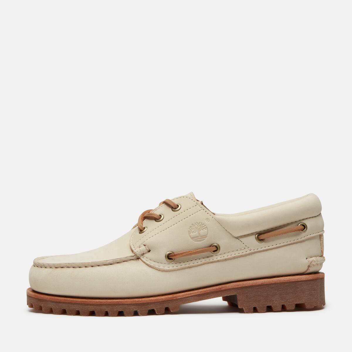 TIMBERLAND Men's Authentic 3-Eye Classic Lug Light Beige Nubuck - Image 8