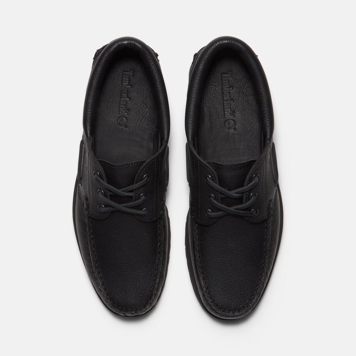 TIMBERLAND Men's Authentic 3-Eye Classic Lug All Over Black Full Grain - Image 3