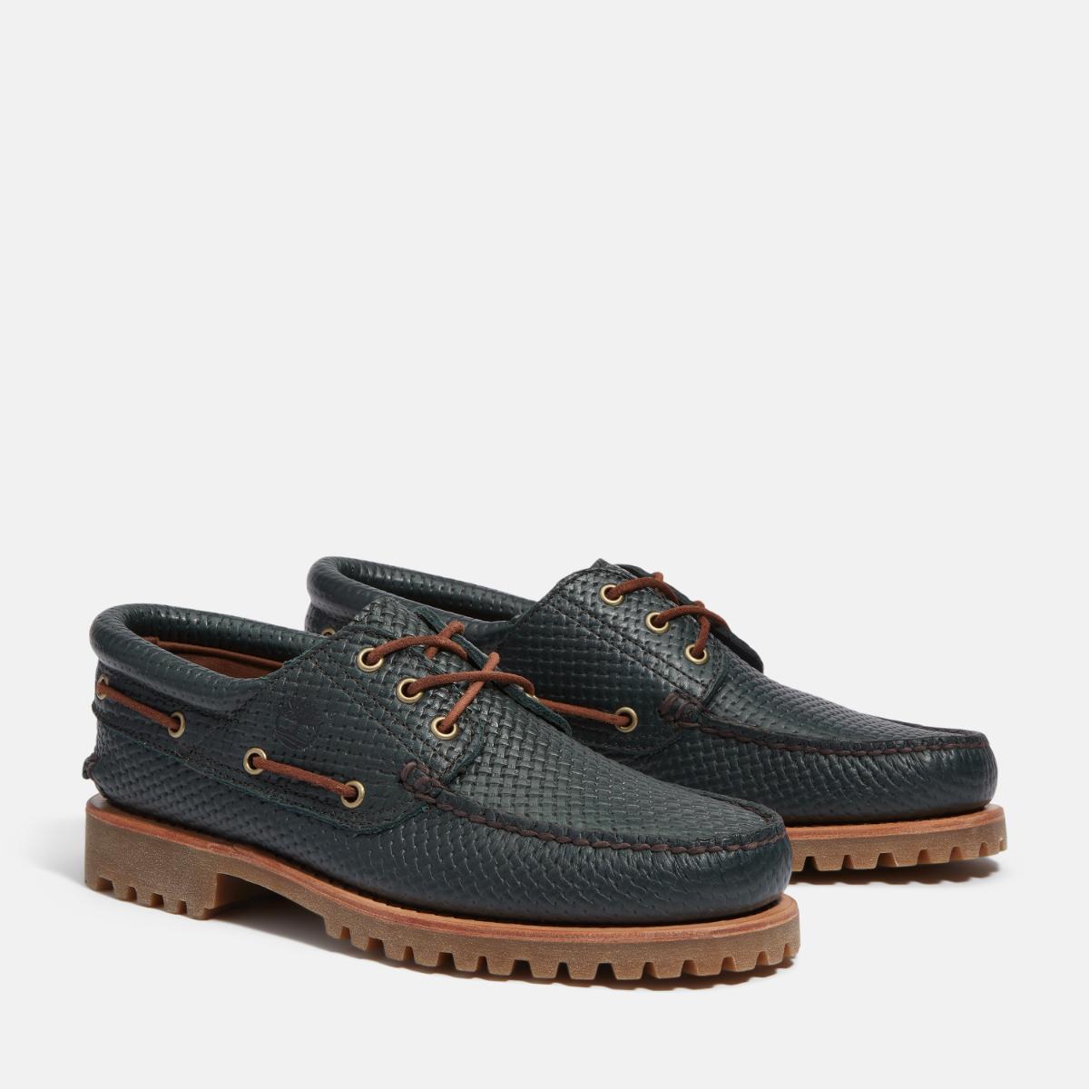 Buy Men's Authentic 3-Eye Classic Lug in Dark Green Full Grain