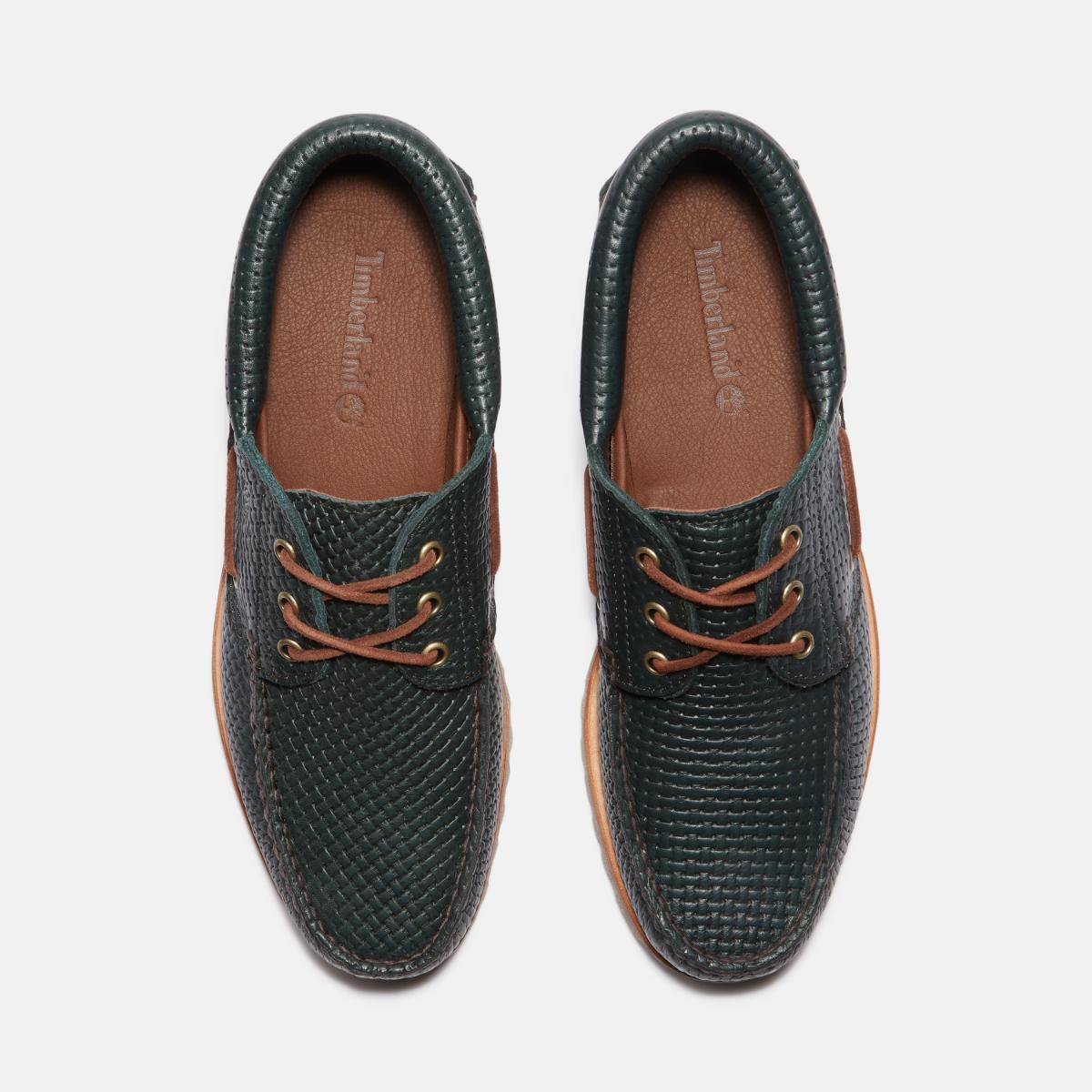 Timberland AUTHENTICS 3EYE LUG ダークグリーン Timberland Authentic 3 Eye Classic Lug - Dark Green Suede | Parallel