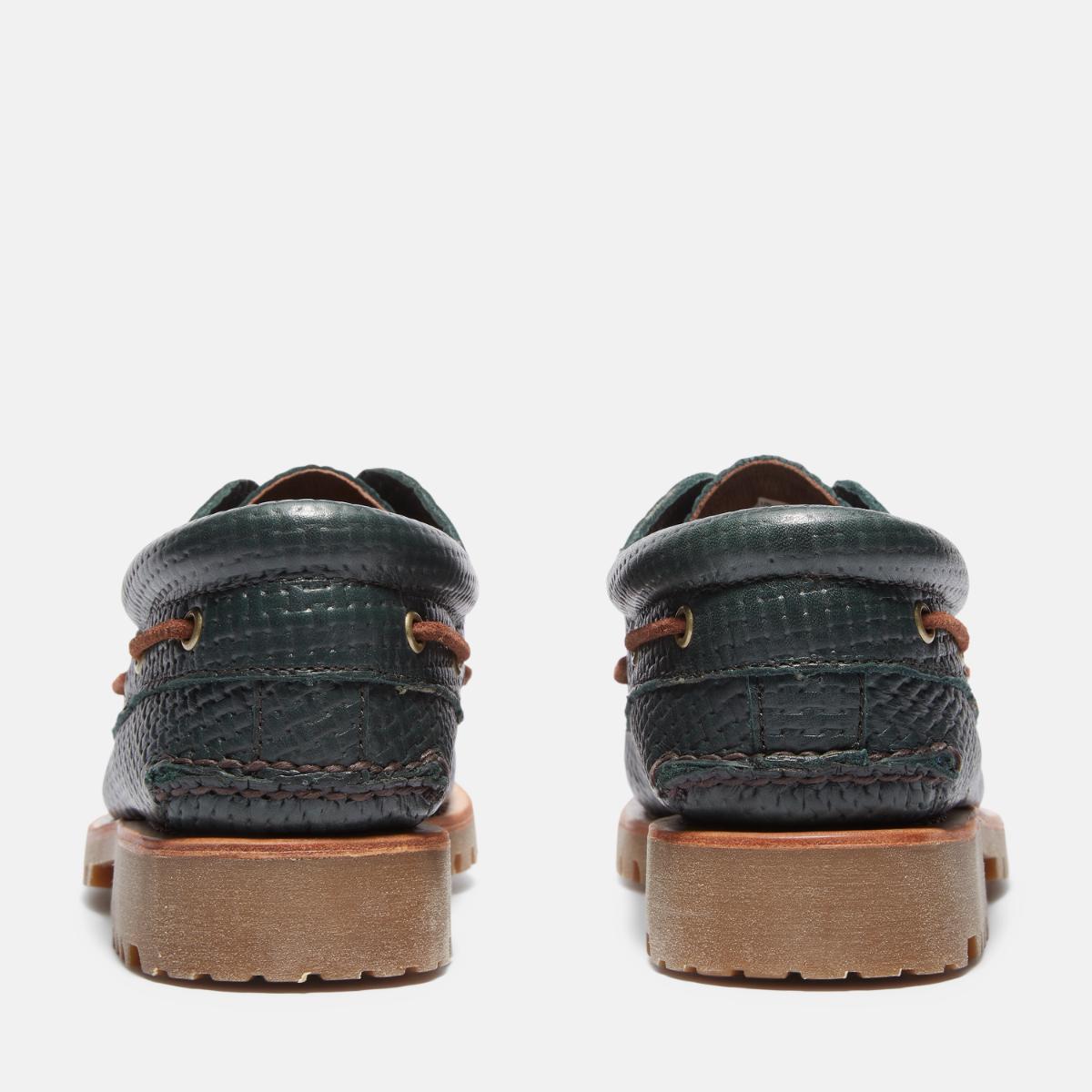TIMBERLAND Men's Authentic 3-Eye Classic Lug Dark Green Full Grain - Image 5