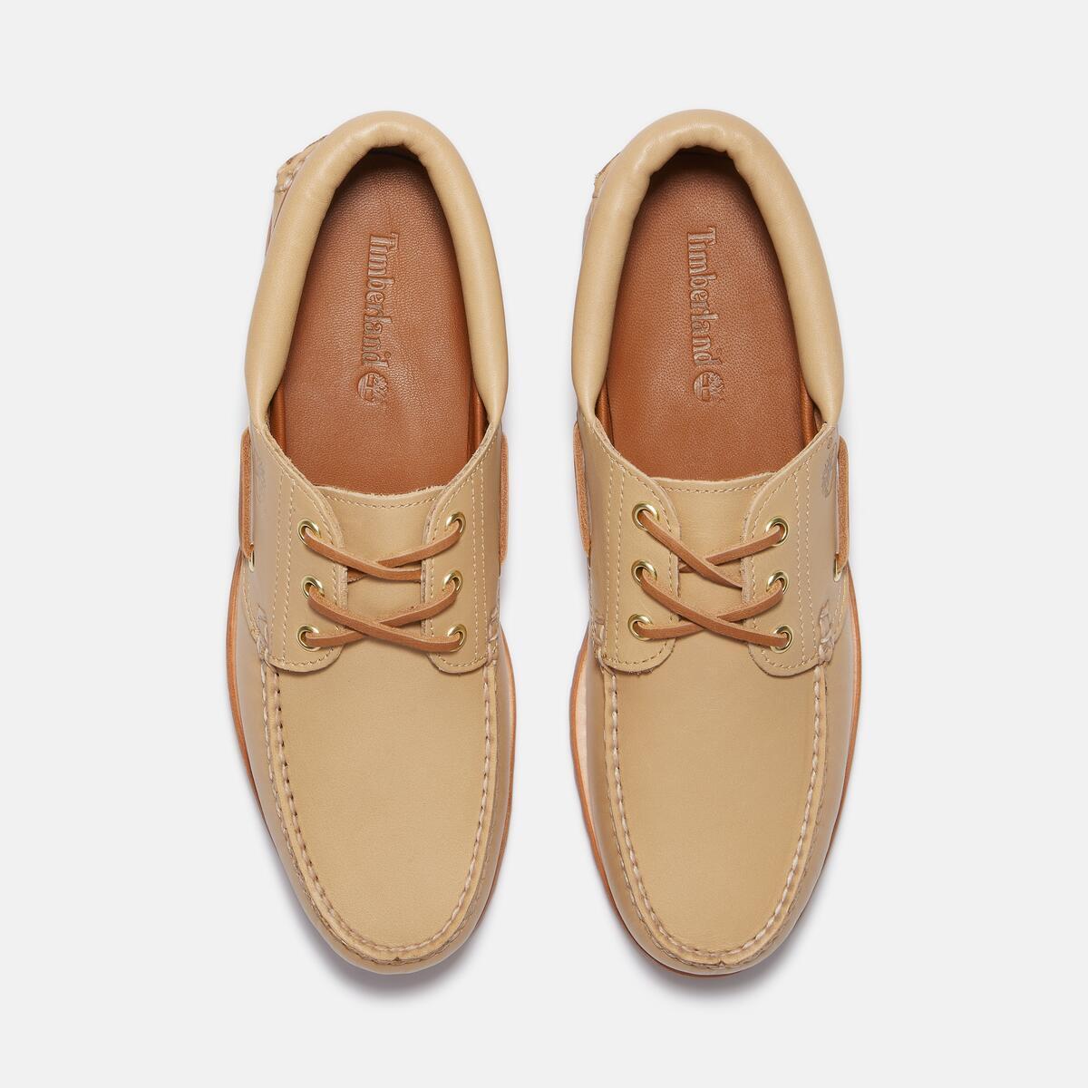 Buy Men's Authentic 3-Eye Classic Lug in Medium Beige Full Grain