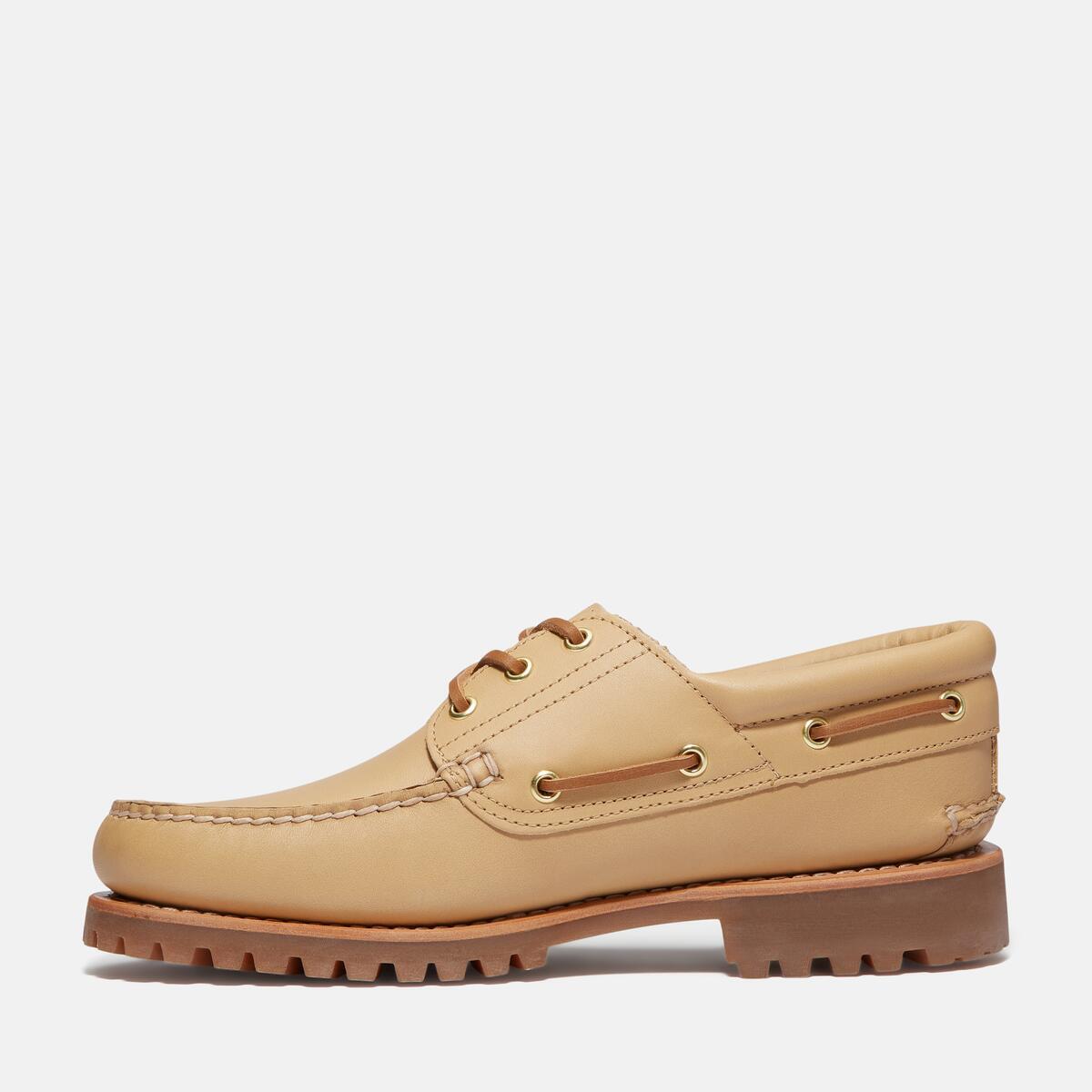 Buy Men's Authentic 3-Eye Classic Lug in Medium Beige Full Grain