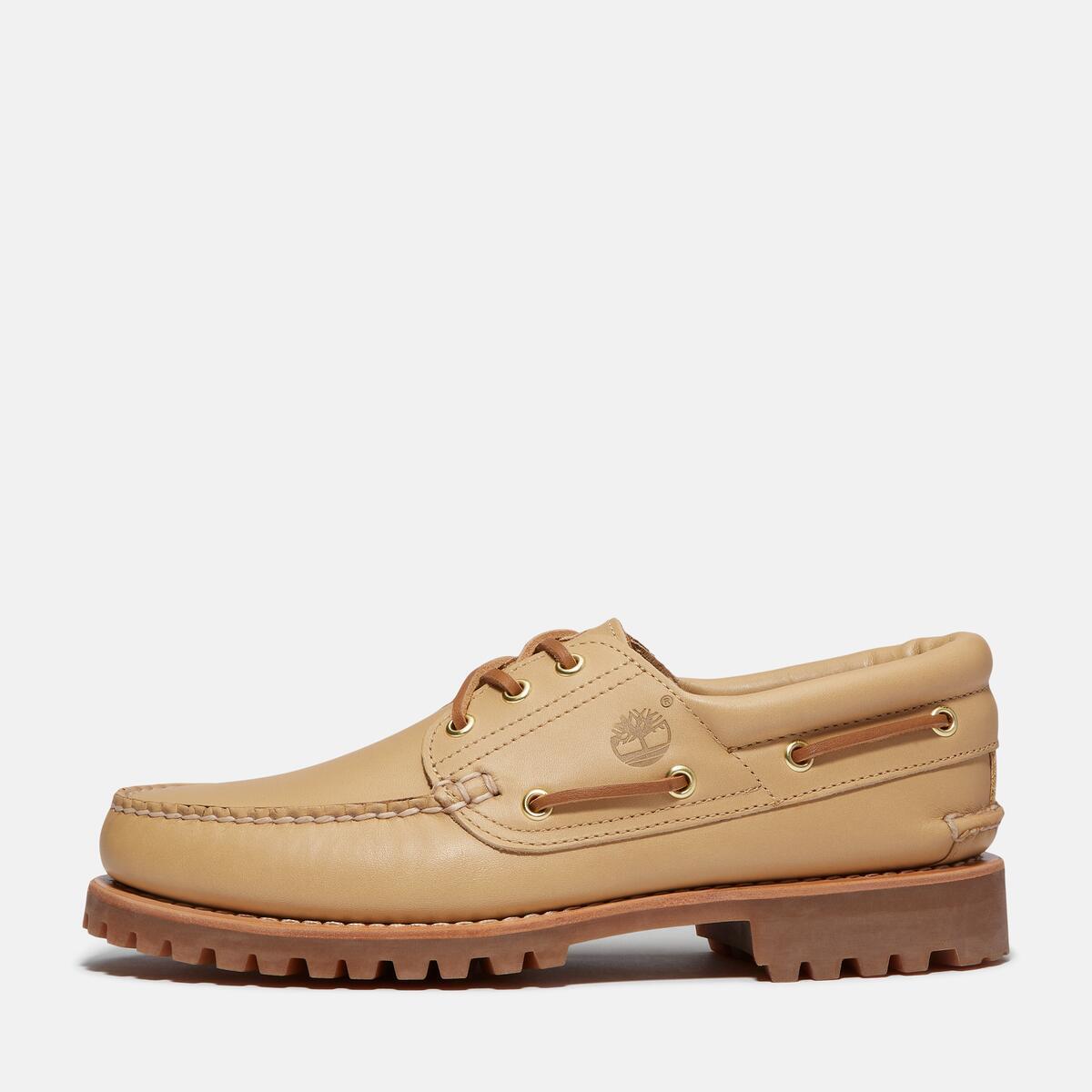 Buy Men's Authentic 3-Eye Classic Lug in Medium Beige Full Grain