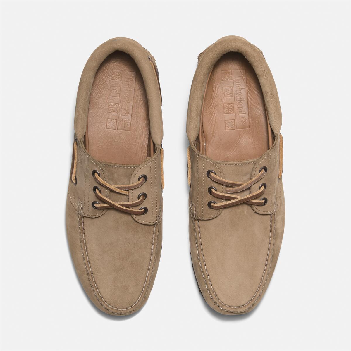 TIMBERLAND Men's Authentic 3-Eye Classic Lug Medium Beige Nubuck - Image 3