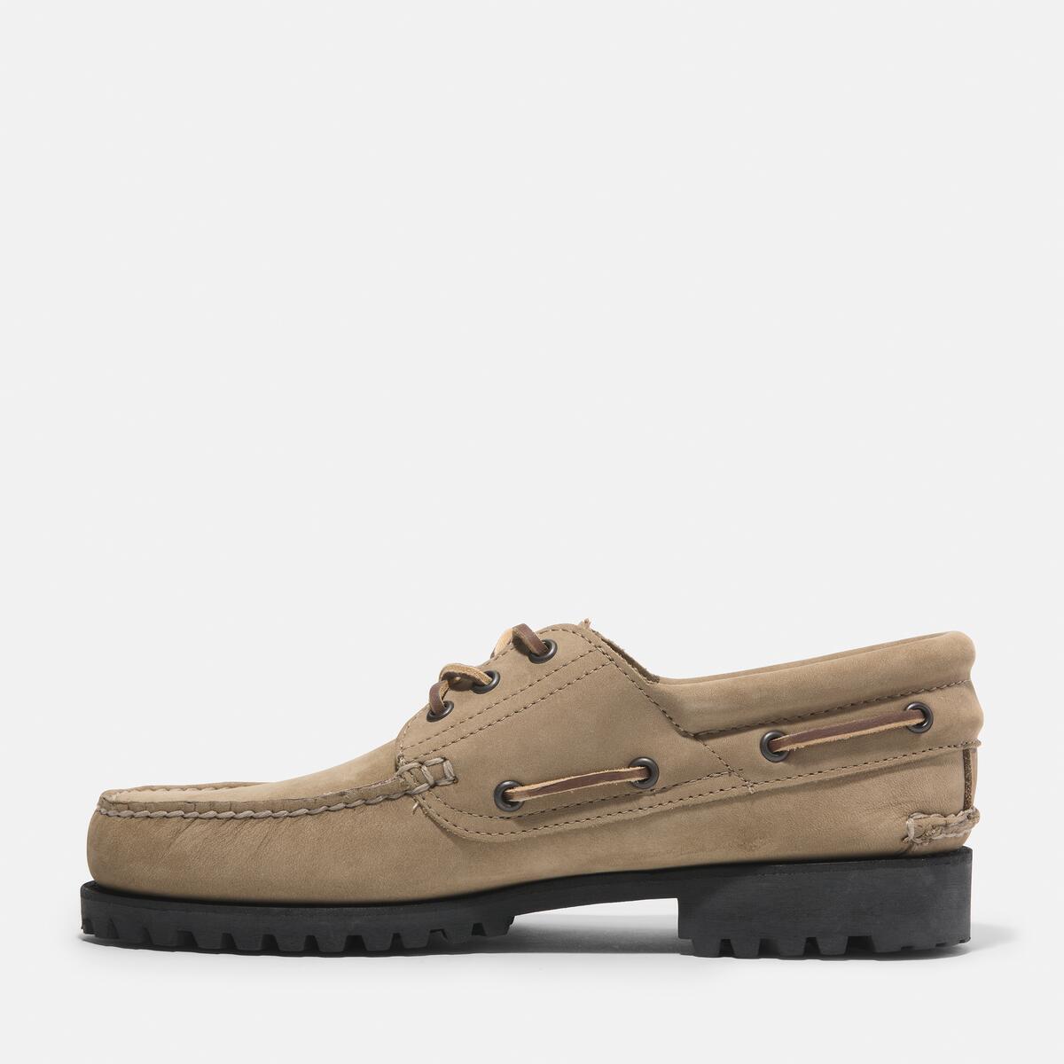 TIMBERLAND Men's Authentic 3-Eye Classic Lug Medium Beige Nubuck - Image 6