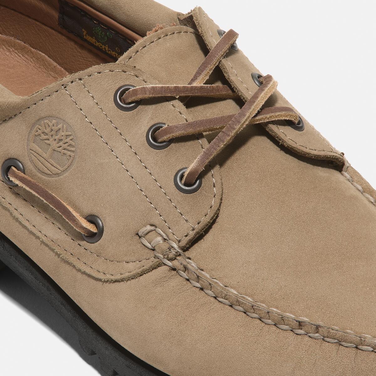 TIMBERLAND Men's Authentic 3-Eye Classic Lug Medium Beige Nubuck - Image 7