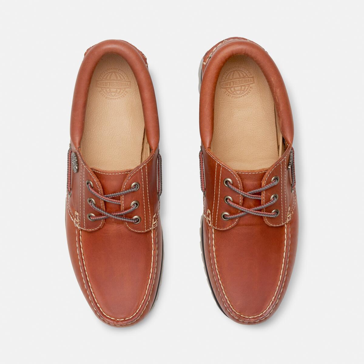 TIMBERLAND Men's Authentic 3-Eye Classic Lug Medium Orange Full Grain - Image 3