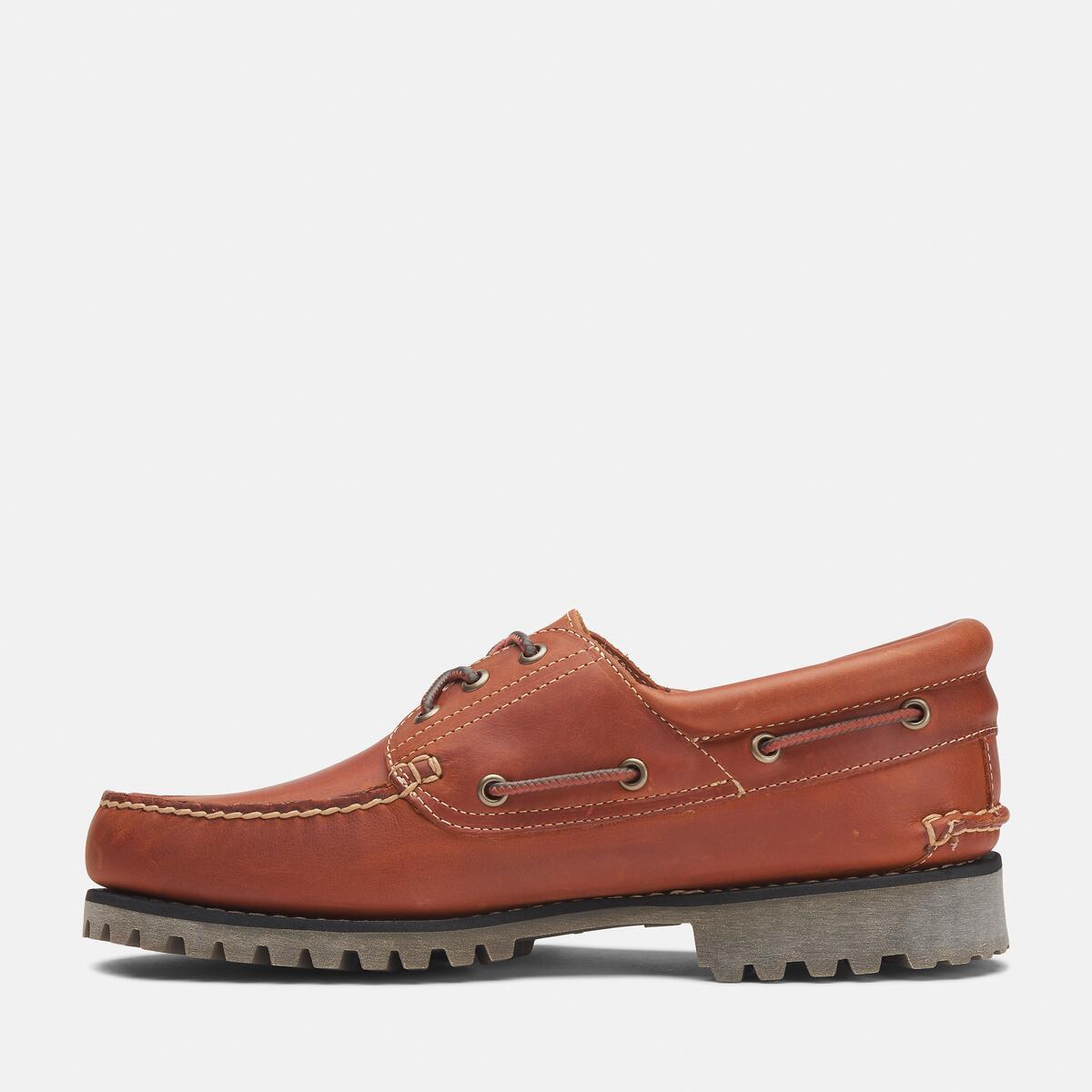 TIMBERLAND Men's Authentic 3-Eye Classic Lug Medium Orange Full Grain - Image 6