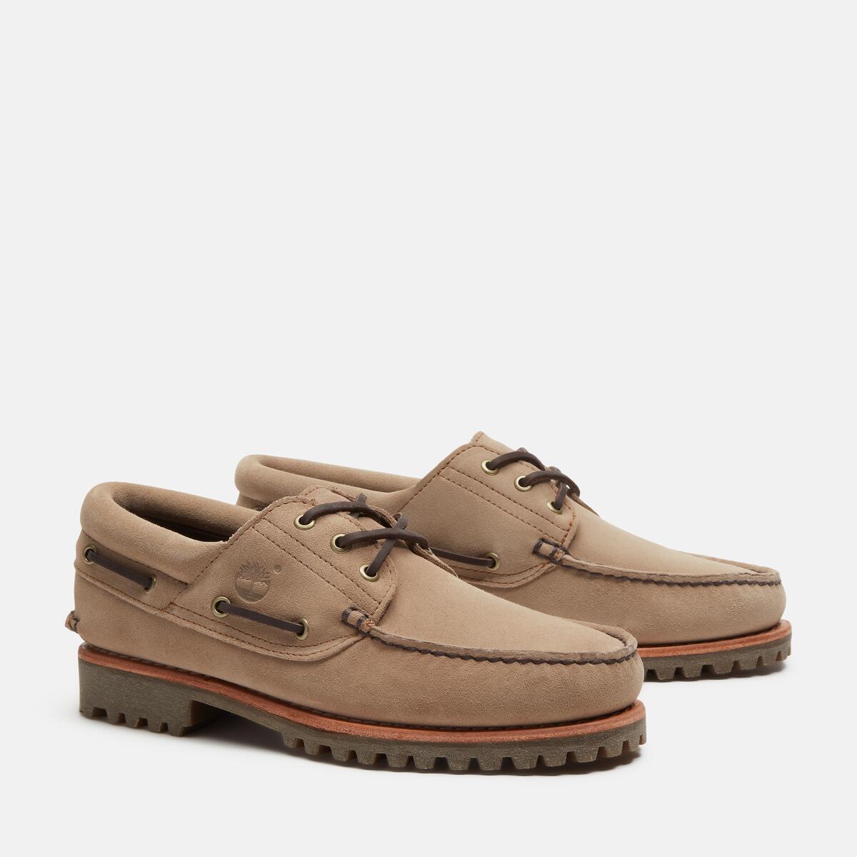 Buy Men's Authentic 3-Eye Classic Lug in Taupe Suede - Online at