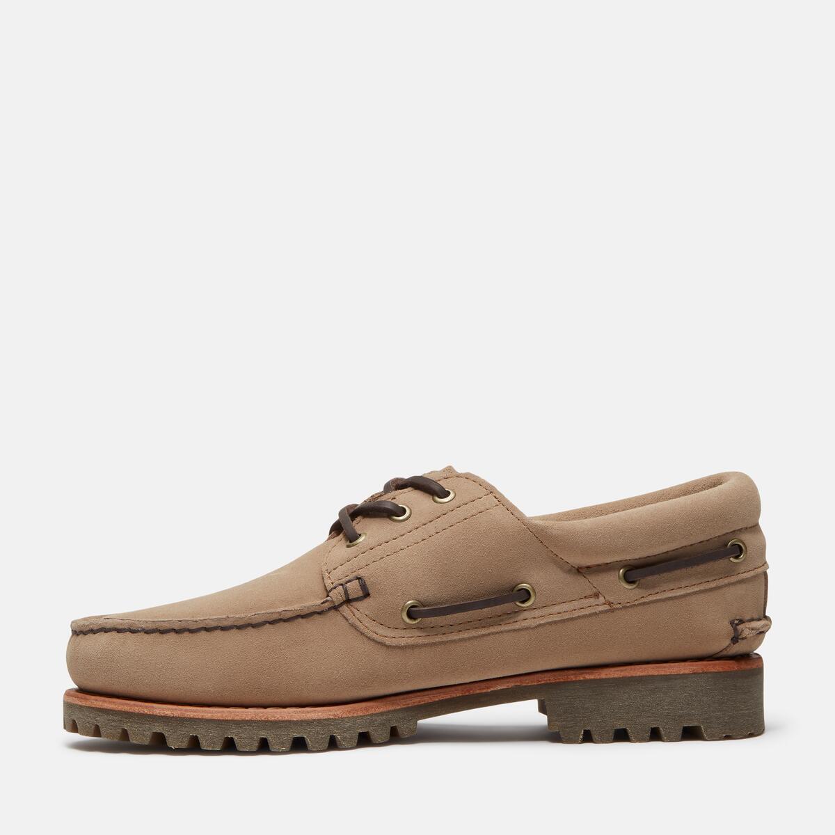 TIMBERLAND Men's Authentic 3-Eye Classic Lug Taupe Suede - Image 6