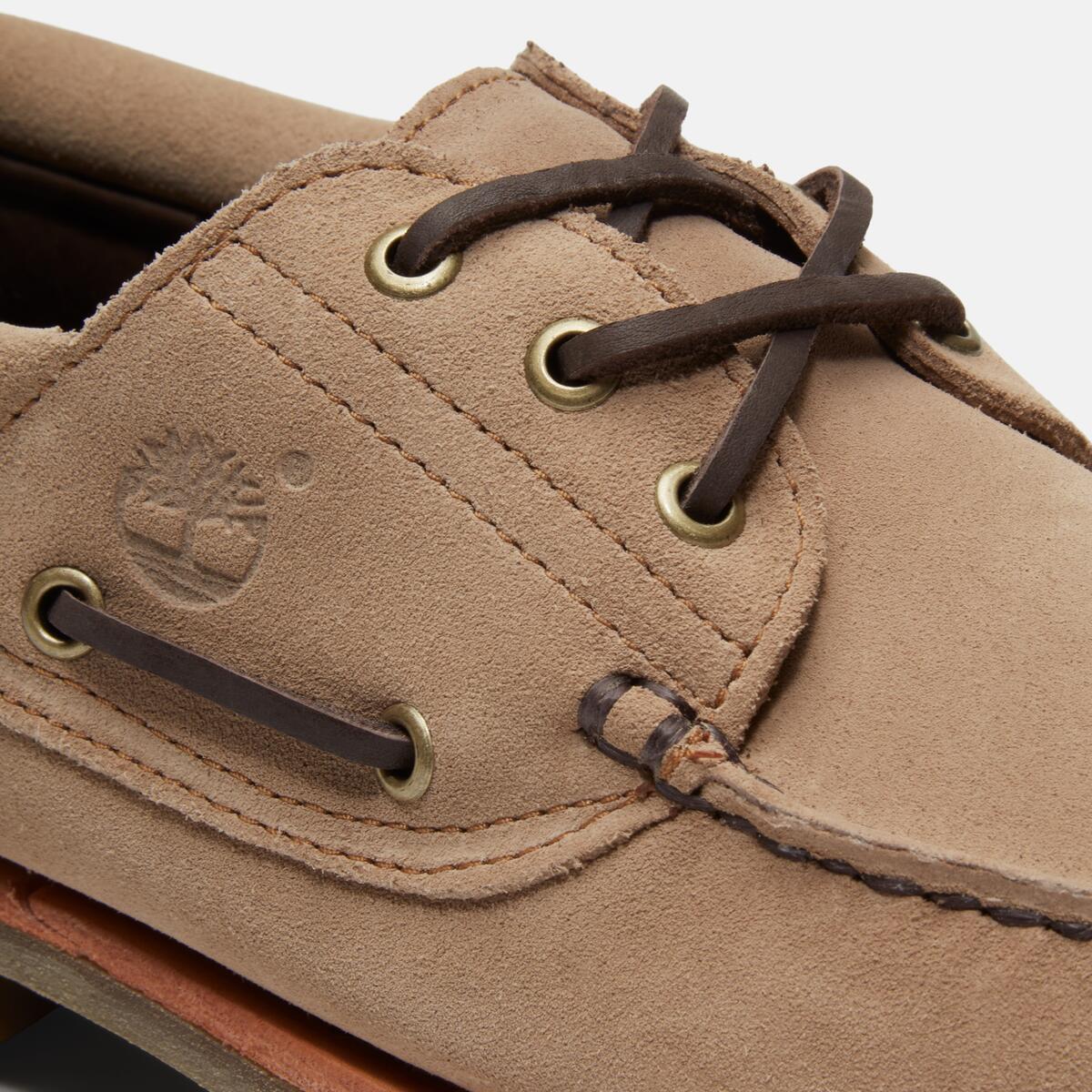 TIMBERLAND Men's Authentic 3-Eye Classic Lug Taupe Suede - Image 7
