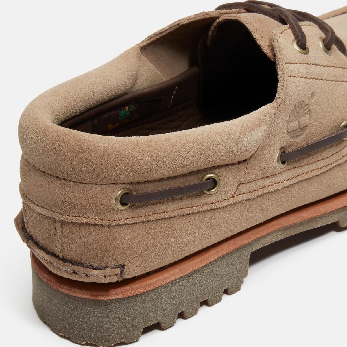 TIMBERLAND Men's Authentic 3-Eye Classic Lug Taupe Suede - Image 8
