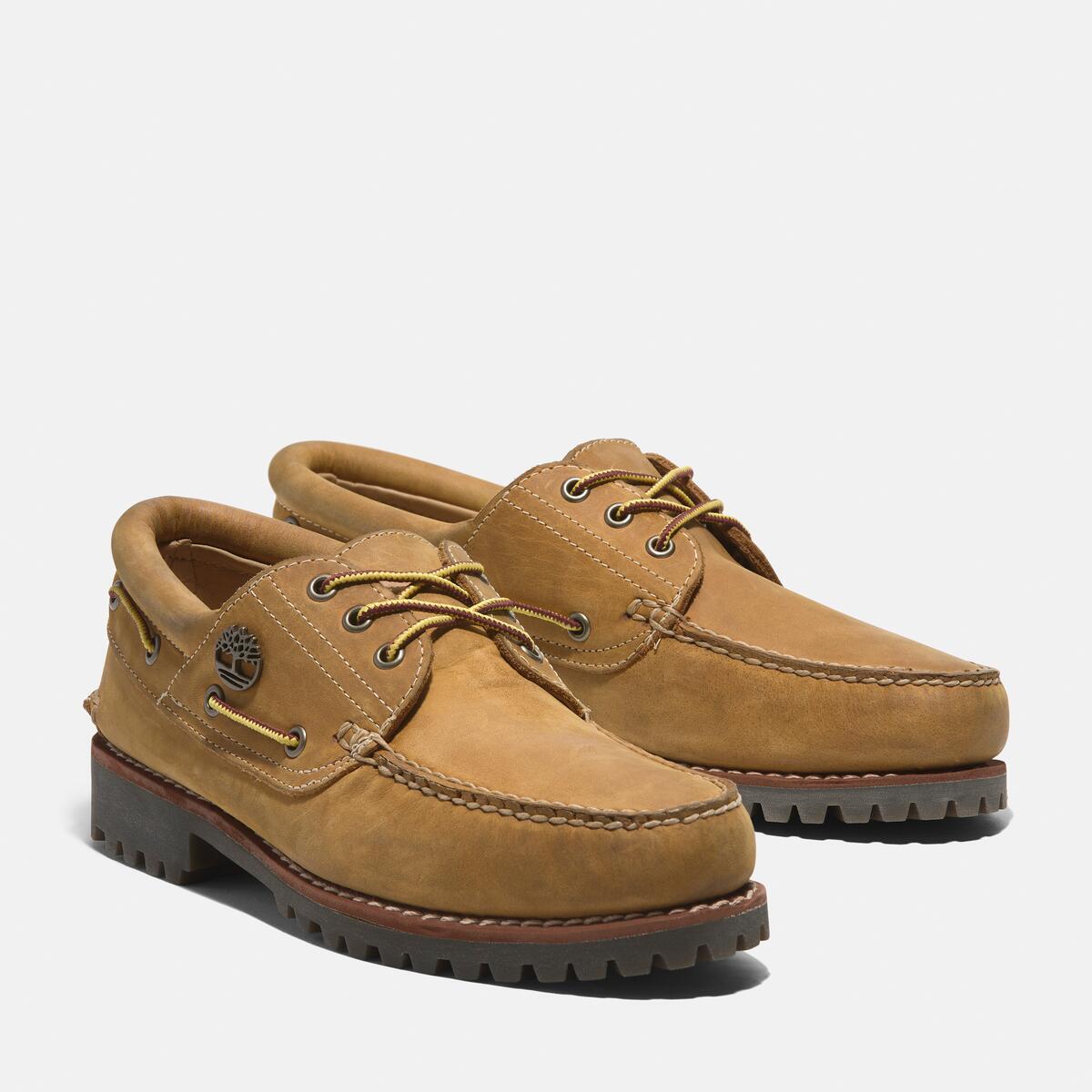 TIMBERLAND Men's Authentic 3-Eye Classic Lug Wheat Full Grain - Image 2
