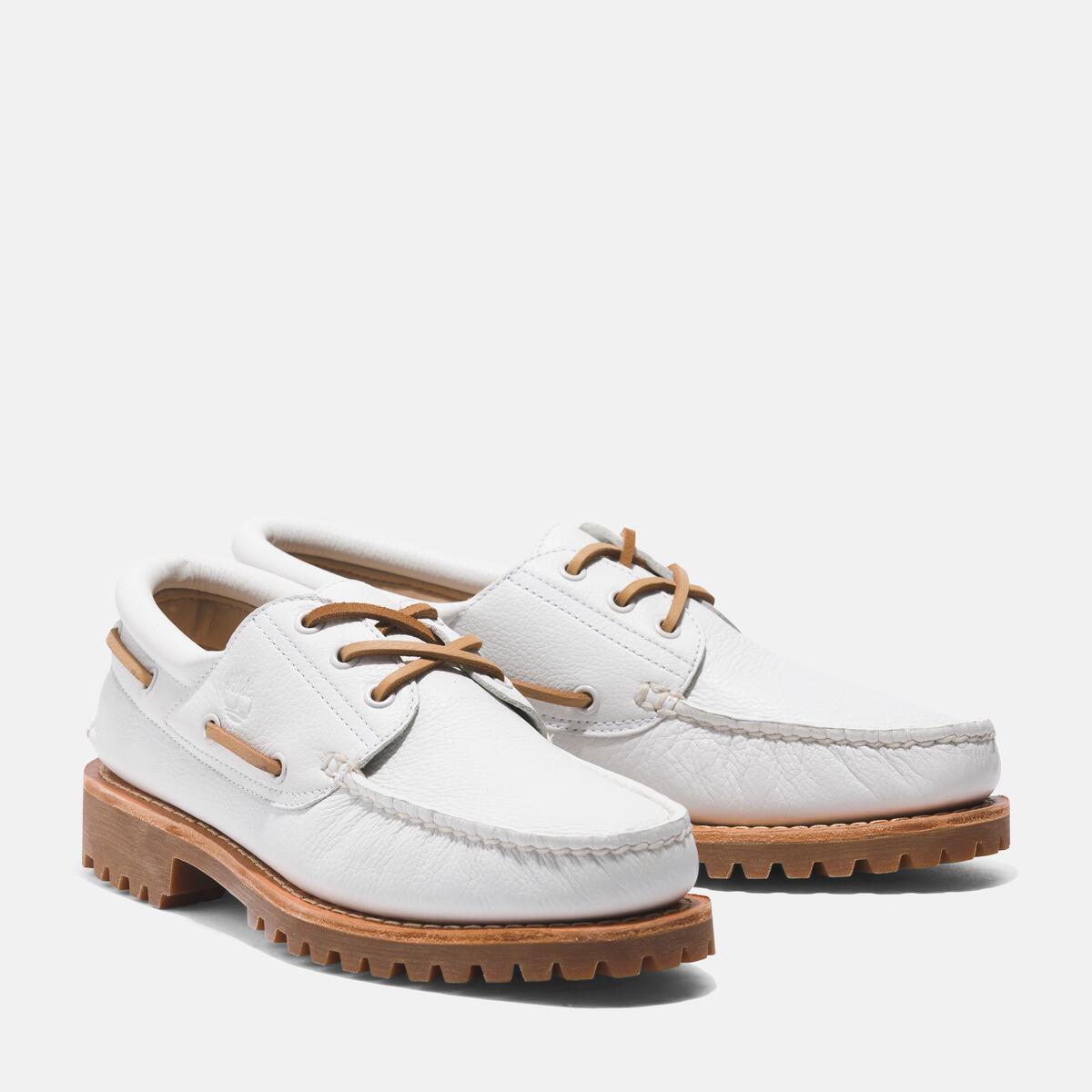 TIMBERLAND Men's Authentics 3-Eye Classic Lug White Full Grain - Image 2
