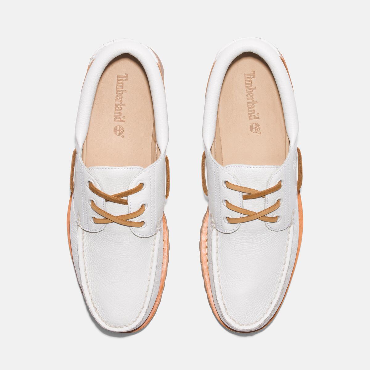 TIMBERLAND Men's Authentics 3-Eye Classic Lug White Full Grain - Image 3