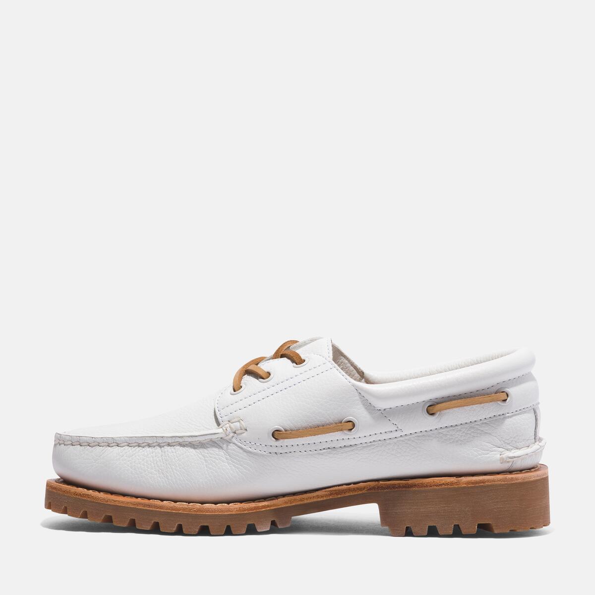 TIMBERLAND Men's Authentics 3-Eye Classic Lug White Full Grain - Image 6