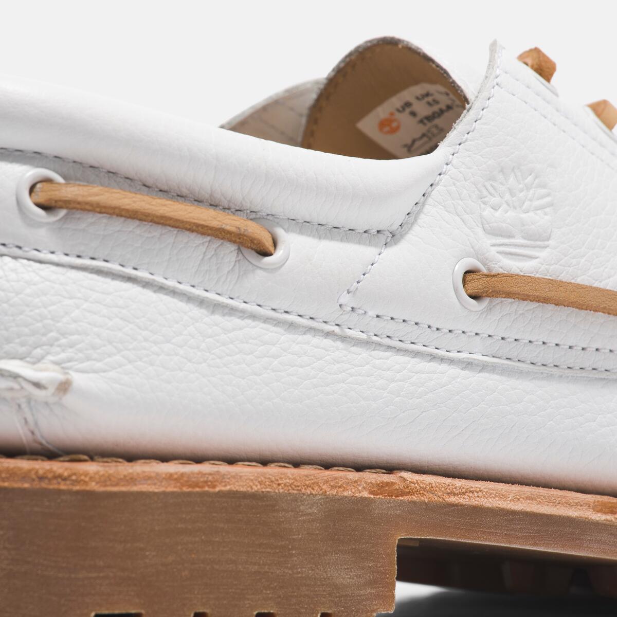 TIMBERLAND Men's Authentics 3-Eye Classic Lug White Full Grain - Image 7