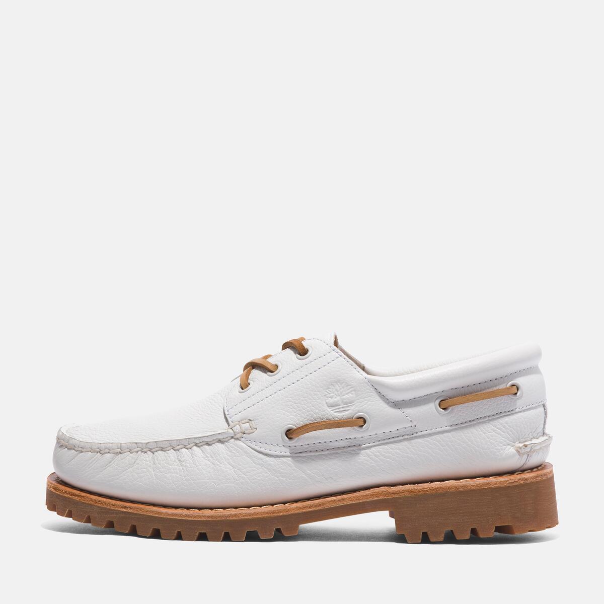TIMBERLAND Men's Authentics 3-Eye Classic Lug White Full Grain - Image 8