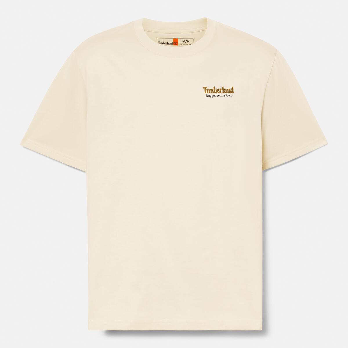 TIMBERLAND Men's Back Graphic Tee Angora - Image 5