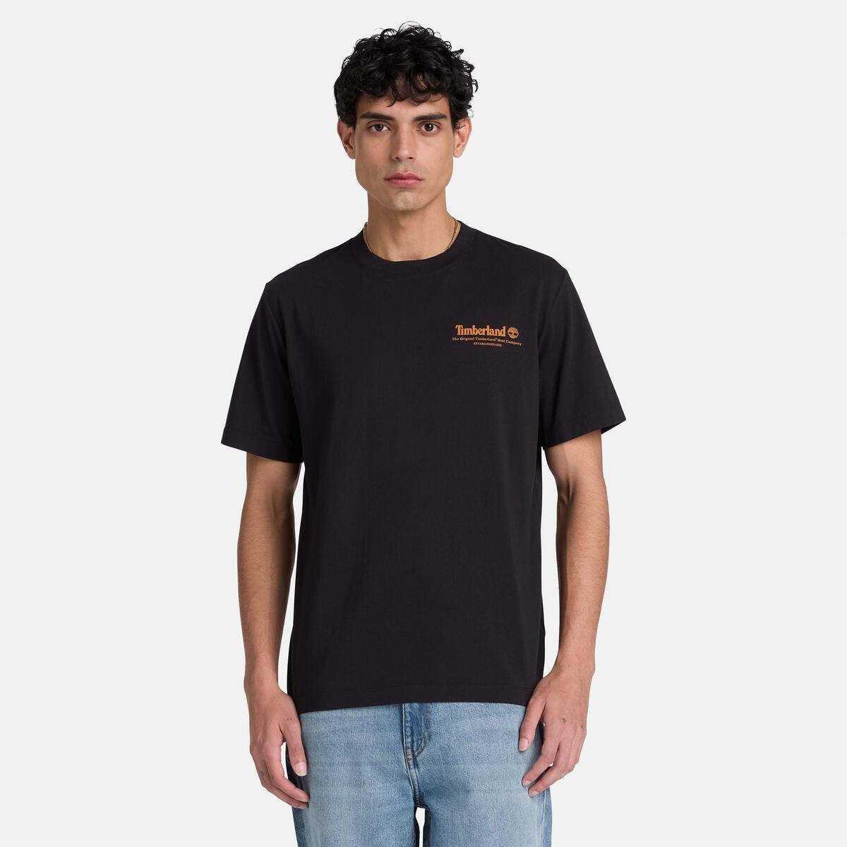 TIMBERLAND Men's Back Graphic Tee Black - Image 1
