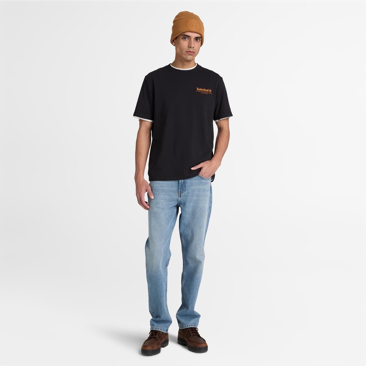 TIMBERLAND Men's Back Graphic Tee Black - Image 2